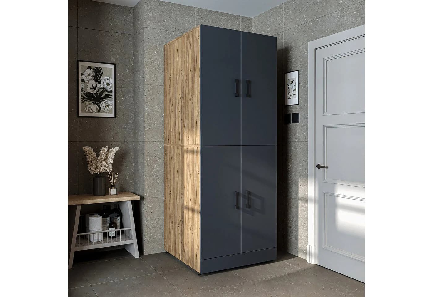 Roomart DORA Waschmaschinenschrank 70 cm Soft-Close