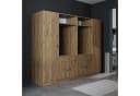 Roomart Waschmaschinenumbauschrank Schrankwand 224 cm mit Ausziehbrett Bild 5