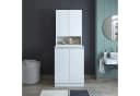 Roomart Waschmaschinenumbauschrank Weiß Modern Melaminharz Bild 3