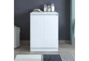 Roomart Waschmaschinenumbauschrank Weiß Modern Melaminharz Bild 1