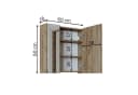 Roomart Badmöbel-Set ATL-AD7-AD6 Spiegelschrank 80 cm Bild 5