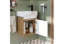 Roomart Badmöbel-Set LEO Weiß Eiche mit Waschbecken Bild 1