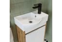 Roomart Badmöbel-Set LEO Weiß Eiche mit Waschbecken Bild 5