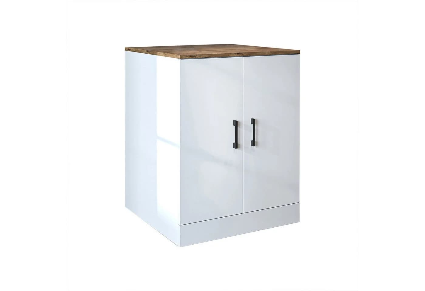 Roomart Waschmaschinenumbauschrank ATRIA Weiß-Eiche - Bild 5