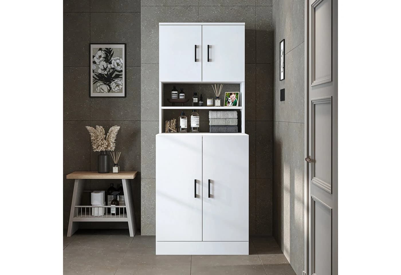 Roomart Waschmaschinenschrank ATRIA Weiß 70x180 cm - Bild 4