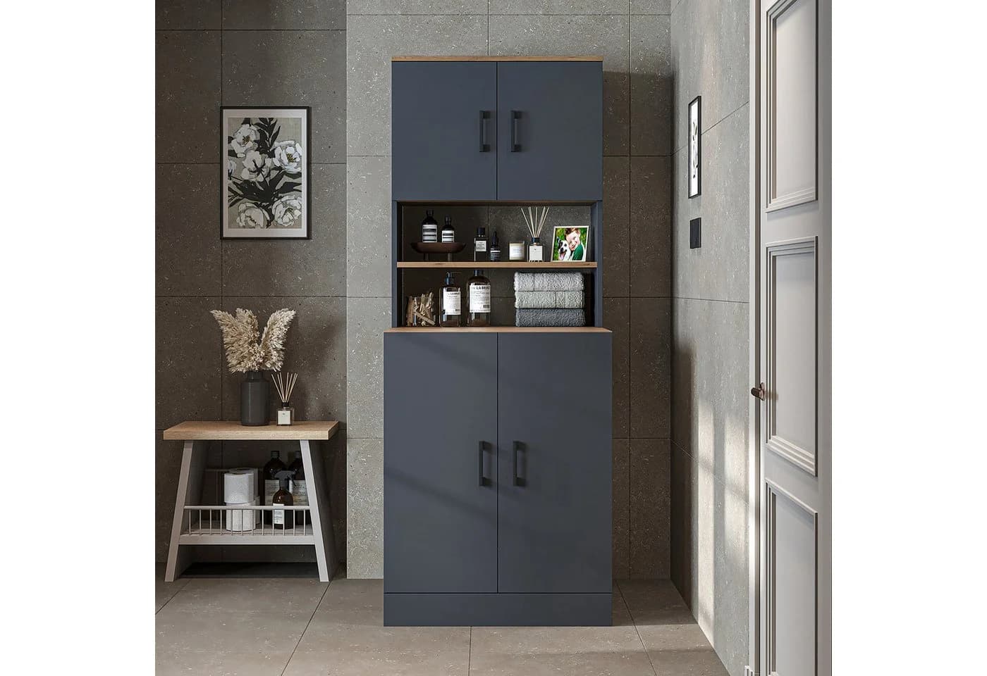 Roomart Waschmaschinenschrank ATRIA Grau Modern - Bild 4