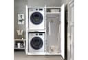 Roomart Waschmaschinenschrank DORA 130 cm Weiß Soft-Close Hochschrank Bild 3