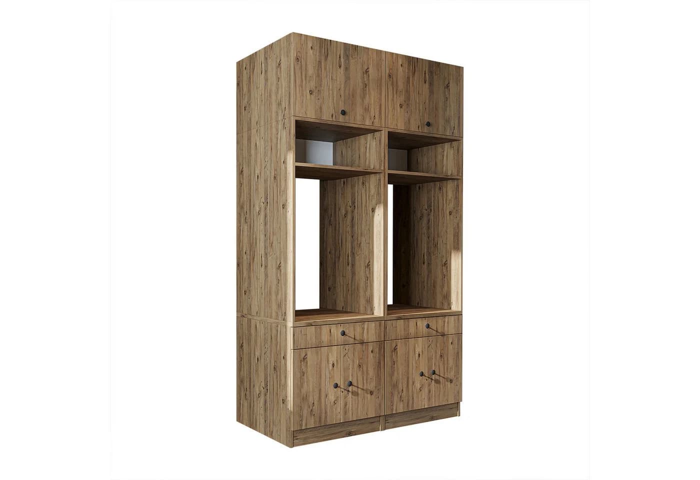 Roomart Waschmaschinenumbauschrank SERIE 1 Braun mit Ausziehbrett - Bild 5