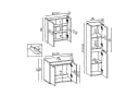 Roomart Badmöbel-Set MELONA 3-tlg. Soft-Close stehend Bild 5