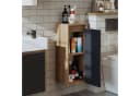 Roomart Badezimmer Seitenschrank hängend 70 cm Soft-Close Weiß Bild 5