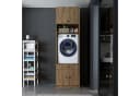 Roomart Waschmaschinenschrank 67 cm mit Aufsatz & Ausziehbrett Braun Bild 1