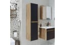 Roomart Badmöbel-Set Hochschrank 115 cm Weiß Soft-Close Bild 4