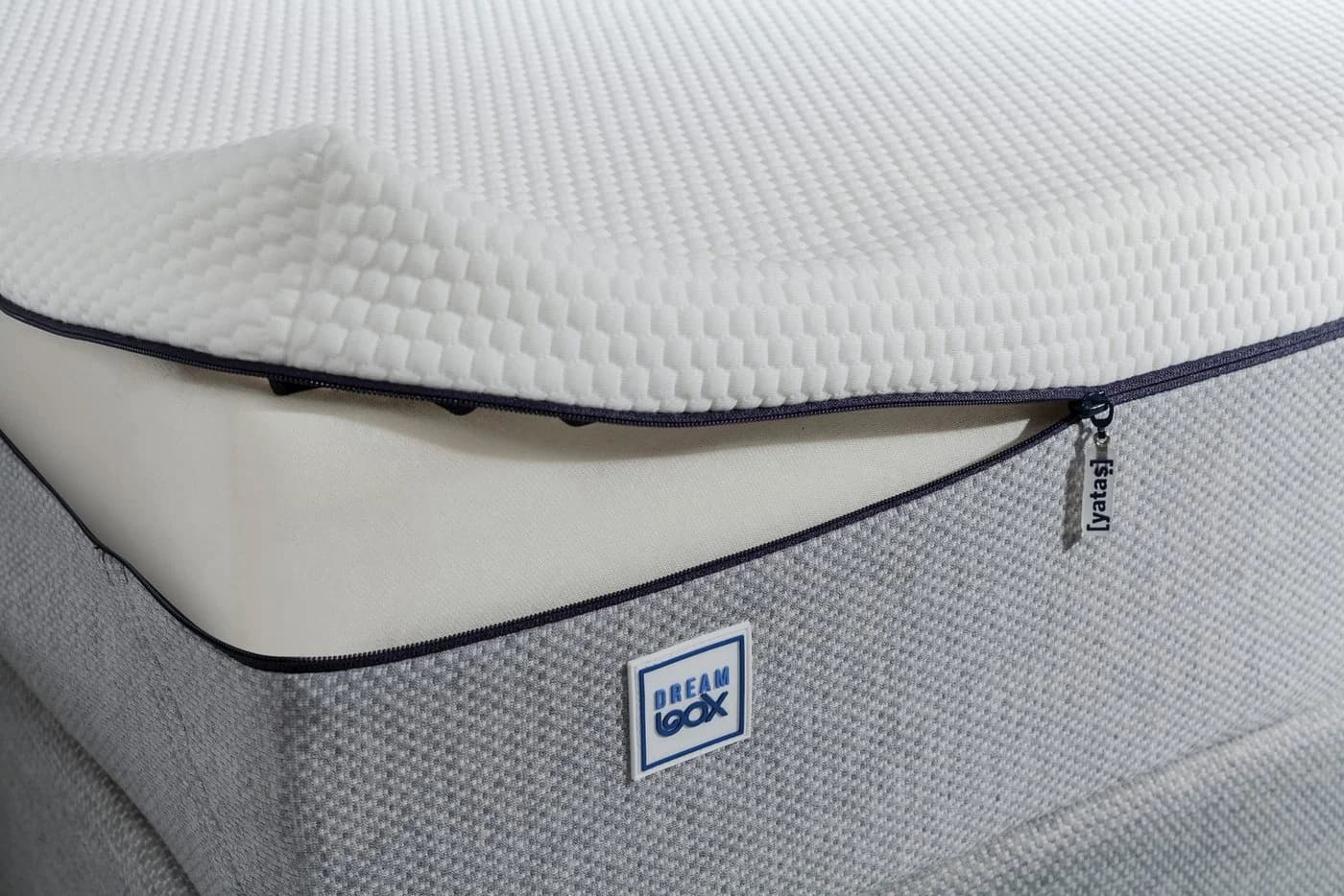 YATAS BEDDING Dream Box Roll PRO Taschenfederkernmatratze Weiß H3 - Bild 5