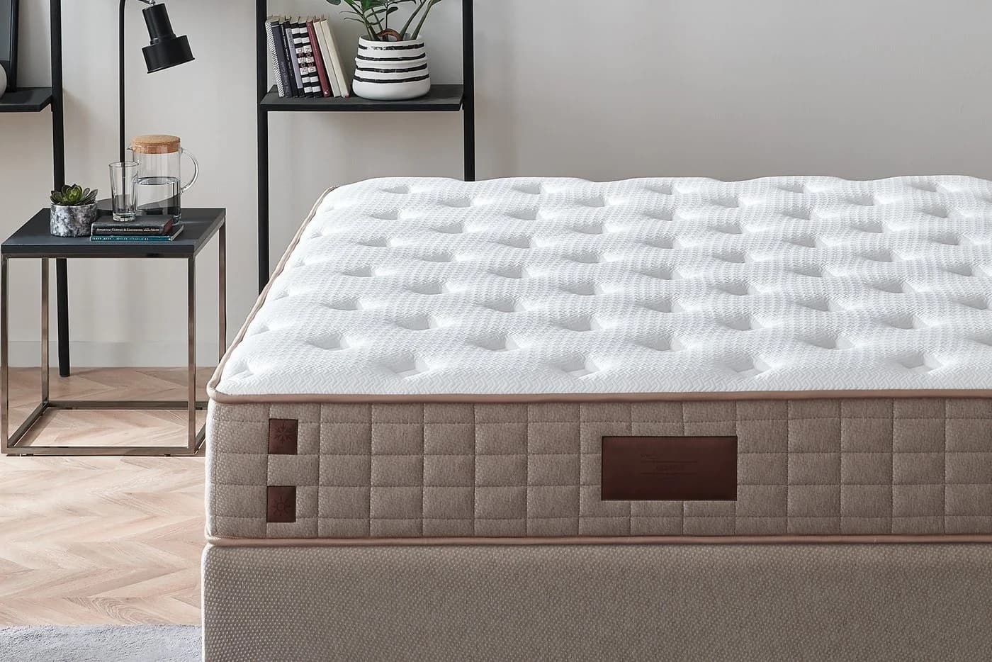YATAS BEDDING Majestät First Class Cool&Wool Taschenfederkernmatratze H2 Weiß - Bild 3