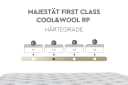 YATAS BEDDING Majestät First Class Cool&Wool Taschenfederkernmatratze H2 Weiß Bild 5