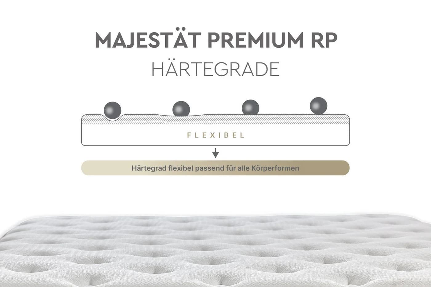 Yatas Bedding Taschenfederkernmatratze Majestät Premium Beige - Bild 5
