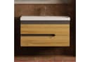 Karen Waschtisch-Set Marmara Unterschrank mit Schubladen Keramikwaschbecken Bild 3