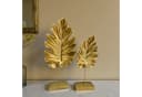 Bamyum Dekoobjekt 2pcs Bergahmonblätter Sculpture Modern Gold Bild 2