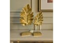 Bamyum Dekoobjekt 2pcs Bergahmonblätter Sculpture Modern Gold Bild 3