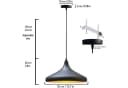 Bamyum Pendelleuchte Champion Schwarz Metall Retro E27 Bild 5