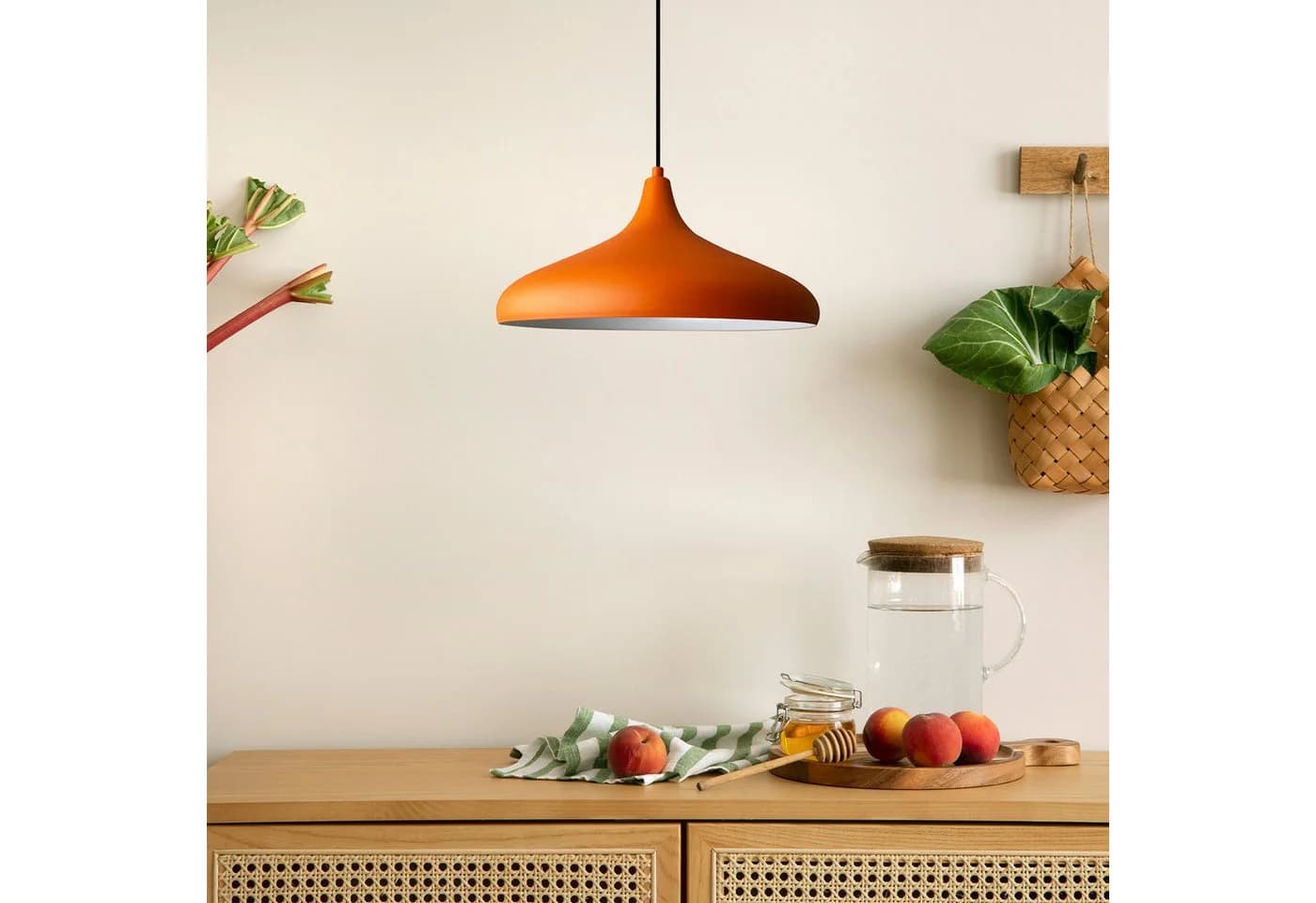 Bamyum Pendelleuchte Metall Modern Retro Orange E27 - Bild 5