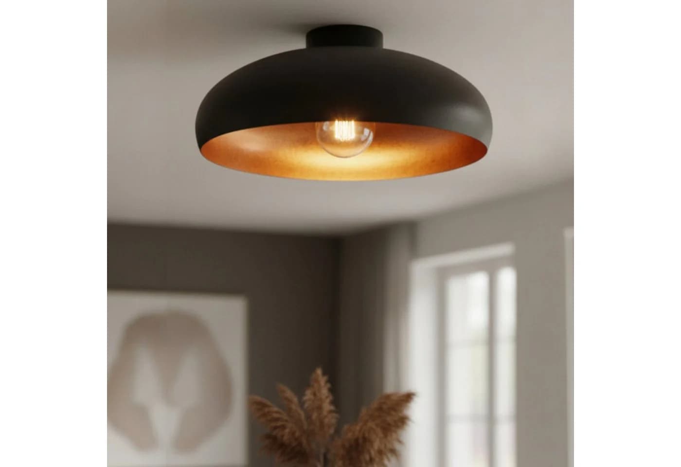 Bamyum Deckenleuchte Androa Metall Schwarz-Kupfer E27 - Bild 2
