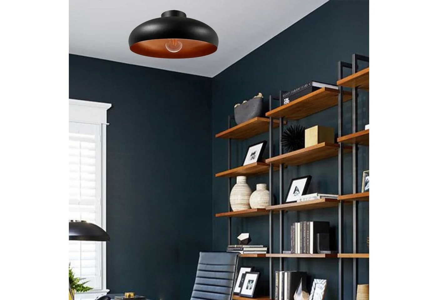 Bamyum Deckenleuchte Androa Metall Schwarz-Kupfer E27 - Bild 4