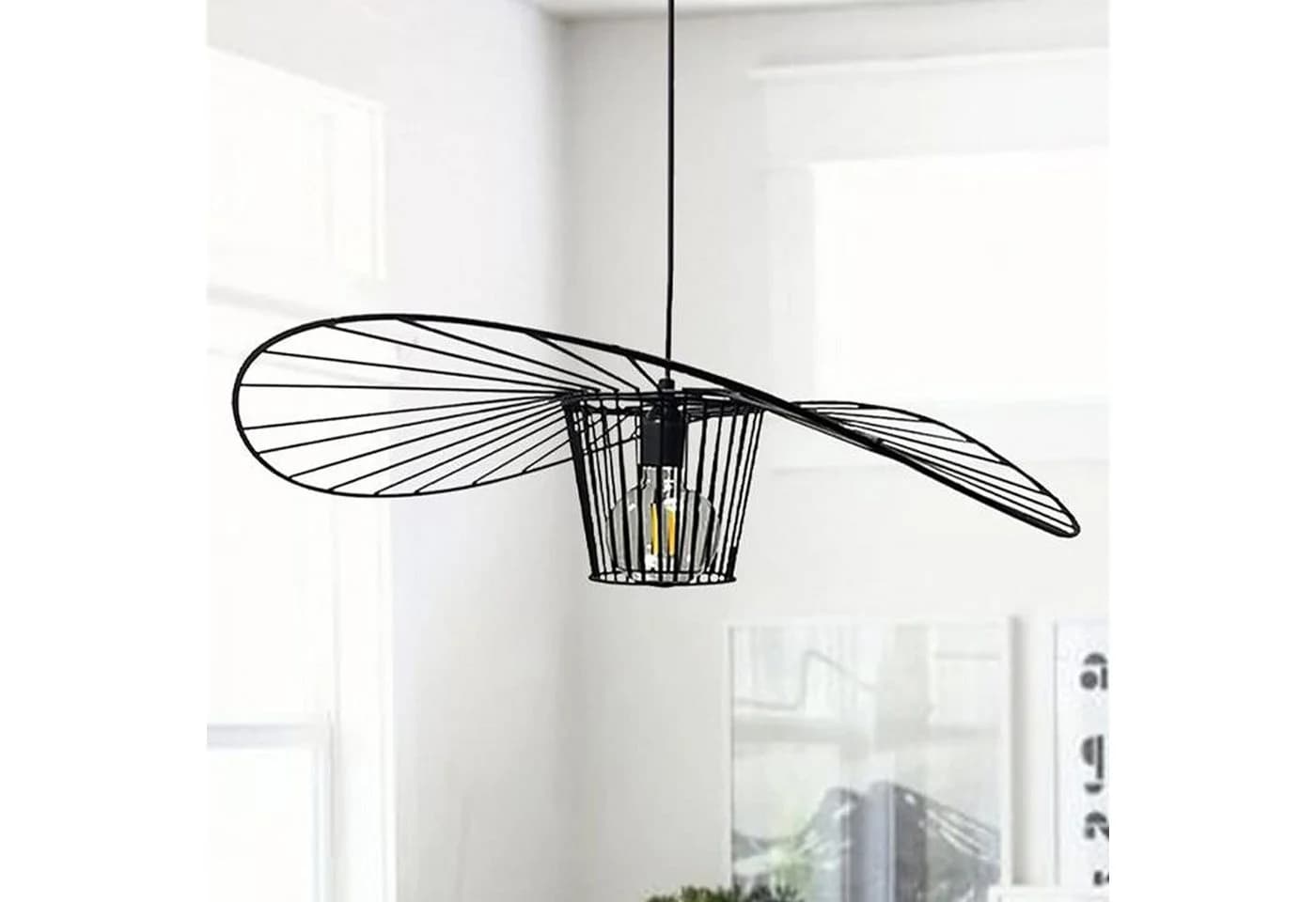 Bamyum Pendelleuchte Orvelte Metall Schwarz E27 Dimmbar - Bild 3