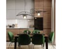Bamyum Pendelleuchte Orvelte Metall Schwarz E27 Dimmbar Bild 4