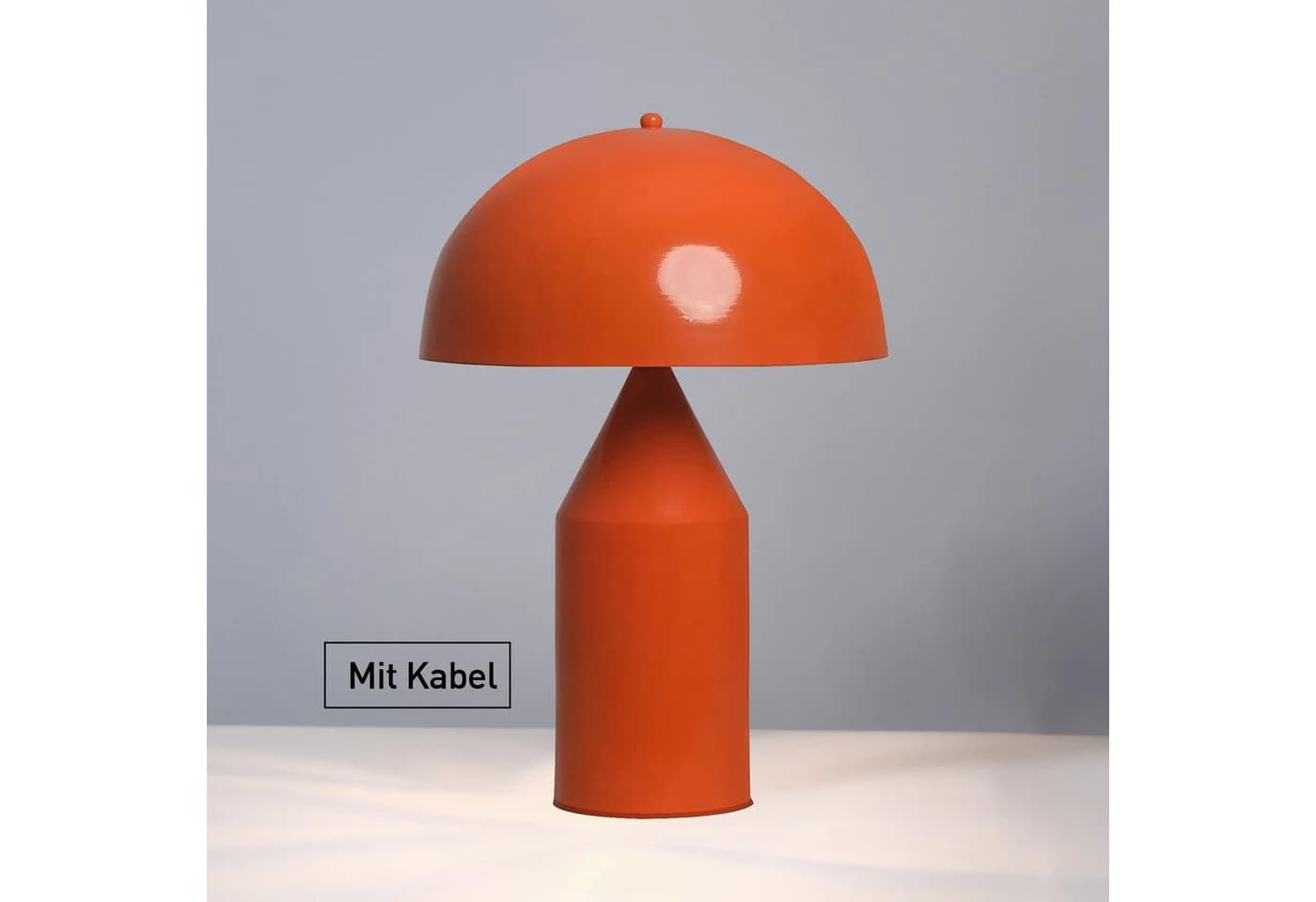 Bamyum Tischleuchte Lipeo Pilz-Lampe Metall E27 Orange - Bild 3