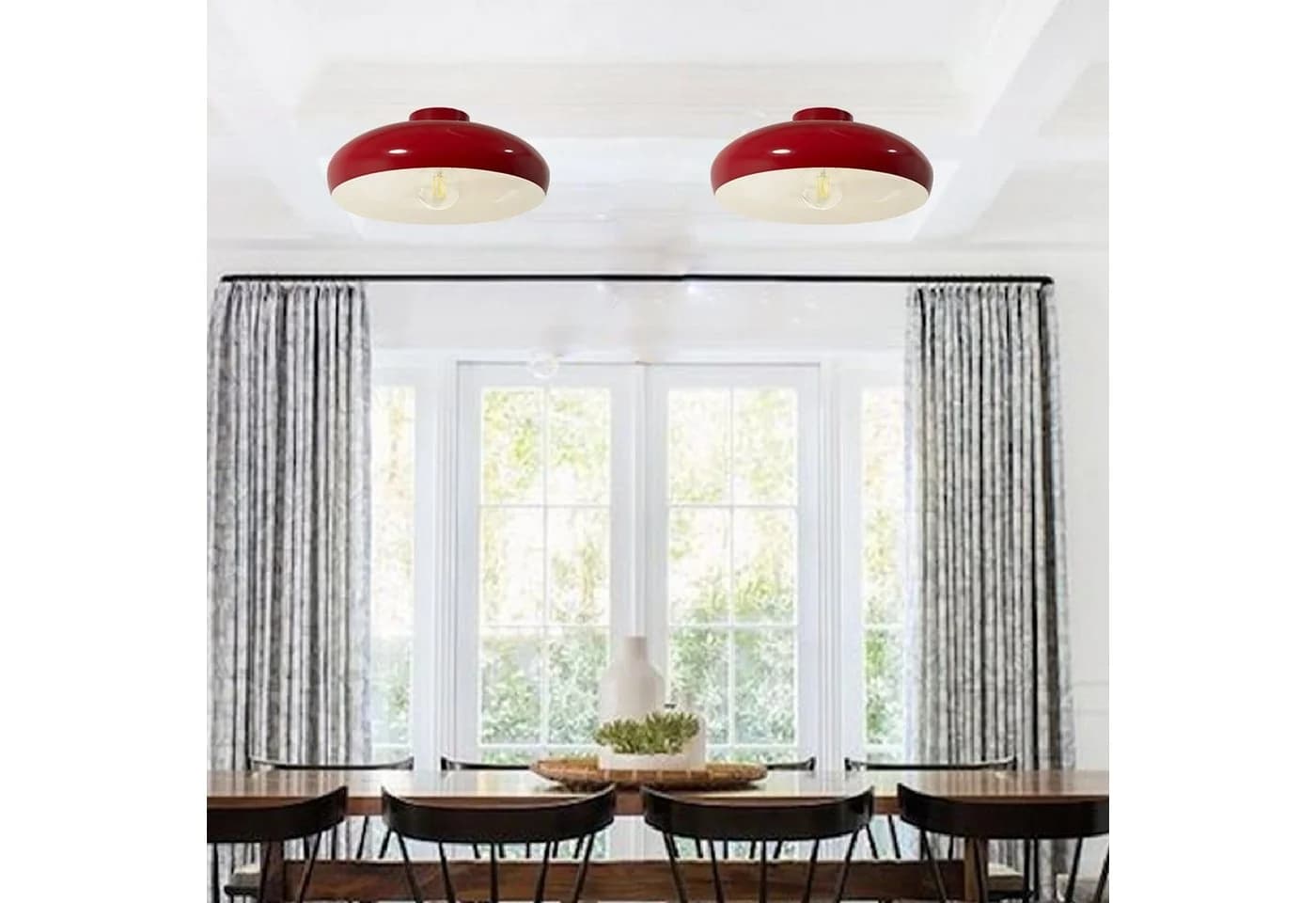 Bamyum Deckenleuchte Androa Rot Metall Retro Modern - Bild 4
