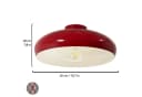 Bamyum Deckenleuchte Androa Rot Metall Retro Modern Bild 5