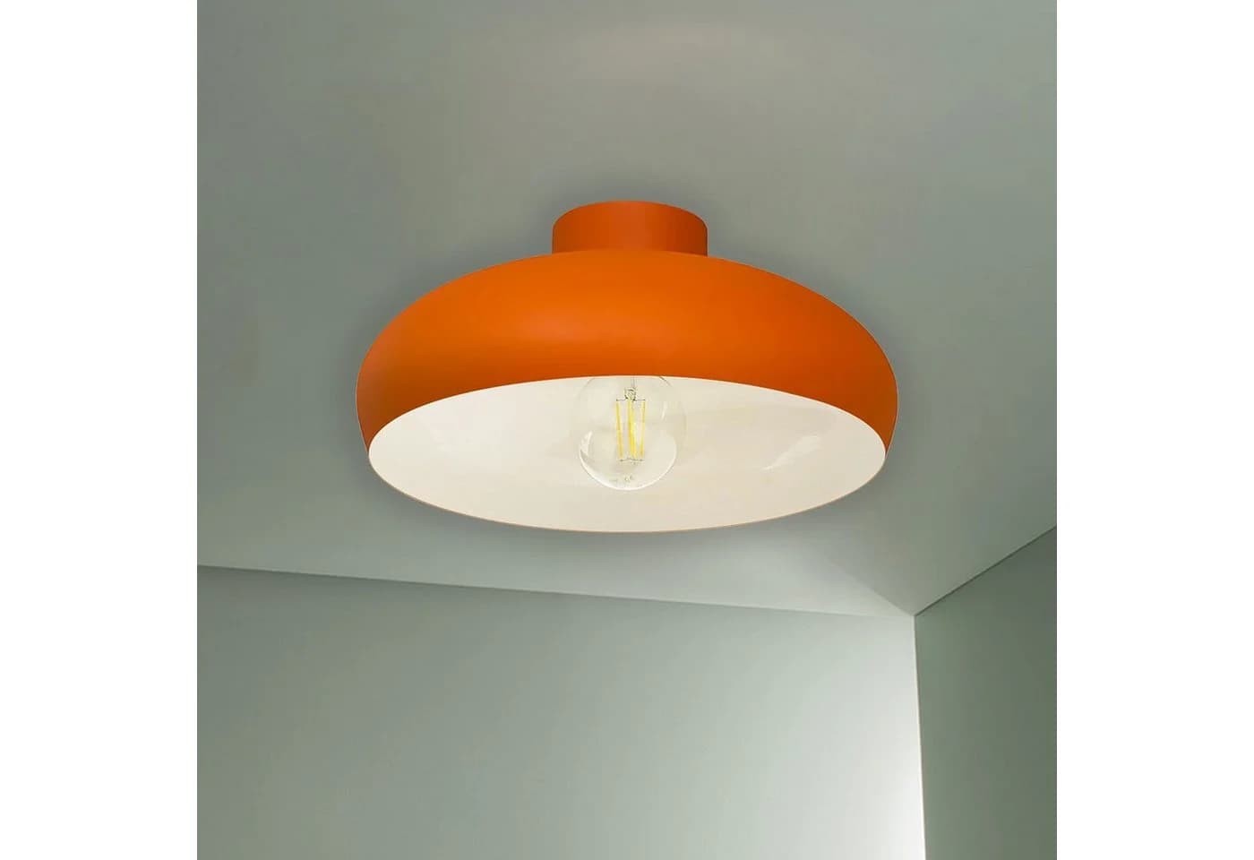 Bamyum Deckenleuchte Androa Ø40 cm Metall Orange Retro Modern - Bild 2