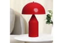 Bamyum Tischleuchte Lipeo Rot Metall Pilz Lampe E27 Bild 1