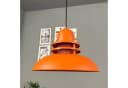Bamyum Pendelleuchte Rot Metall Retro Hängelampe E27 Bild 5