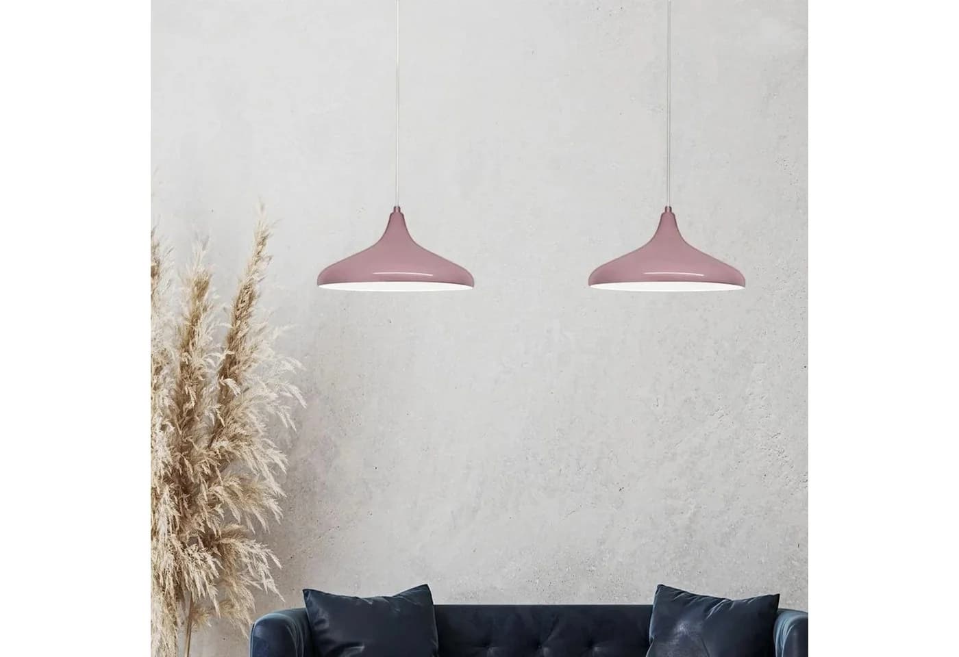 Bamyum Pendelleuchte E27 Metall Modern Retro Lila - Bild 4