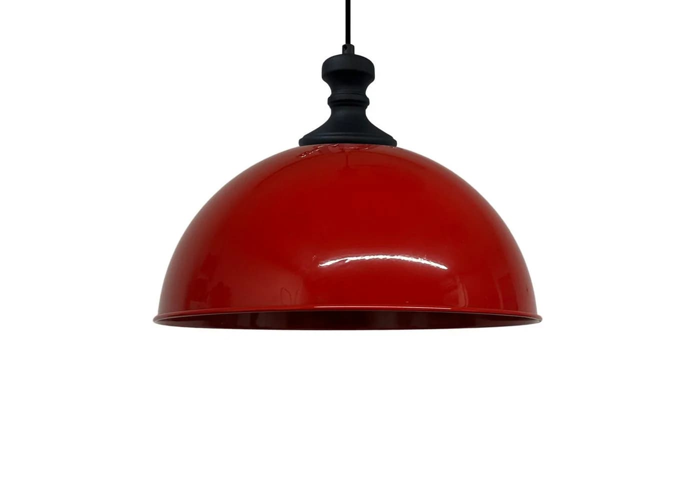 Bamyum Pendelleuchte Industriell Rot-Schwarz Metall - Bild 2