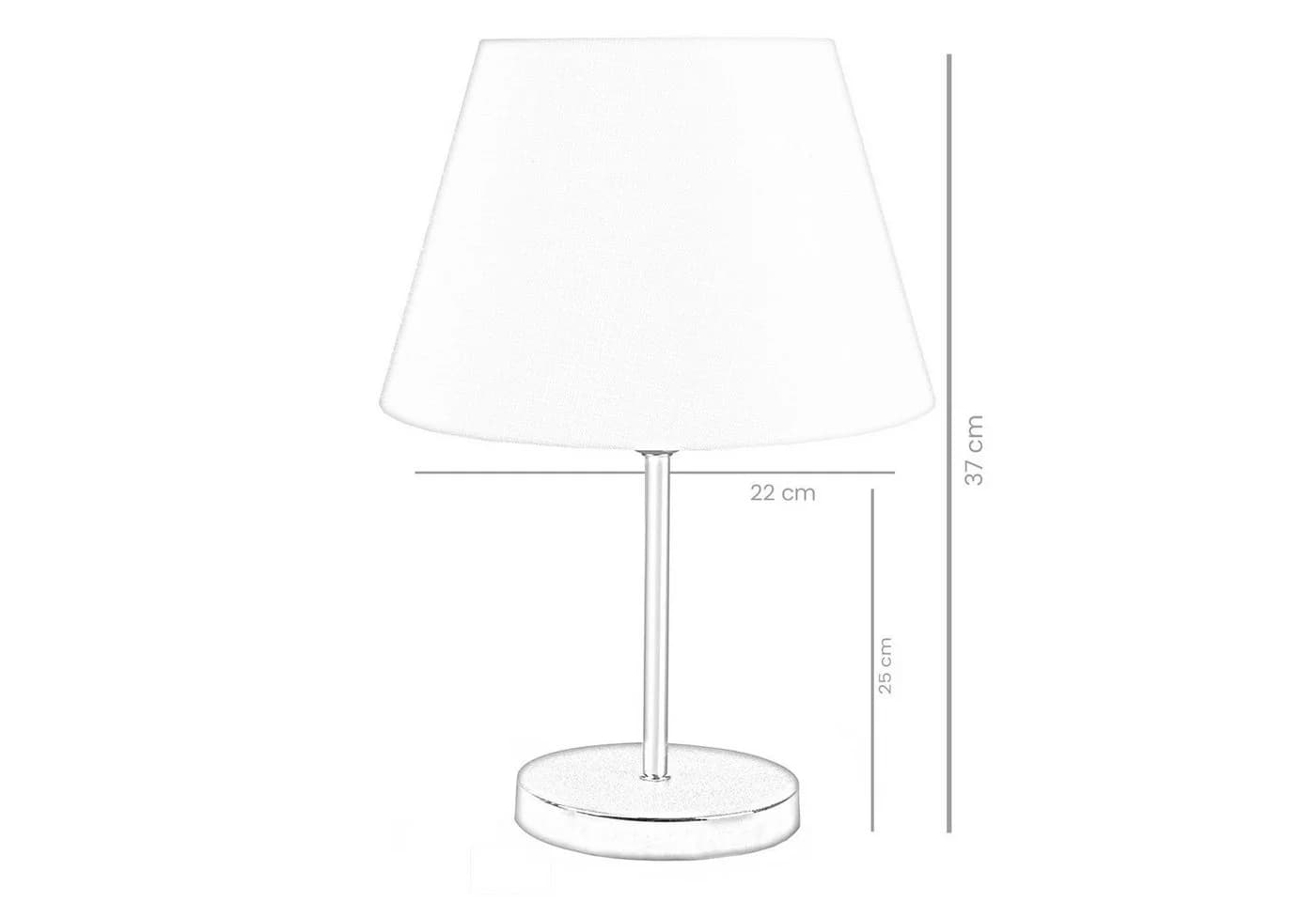 Opviq Schreibtischlampe PVC Creme E27