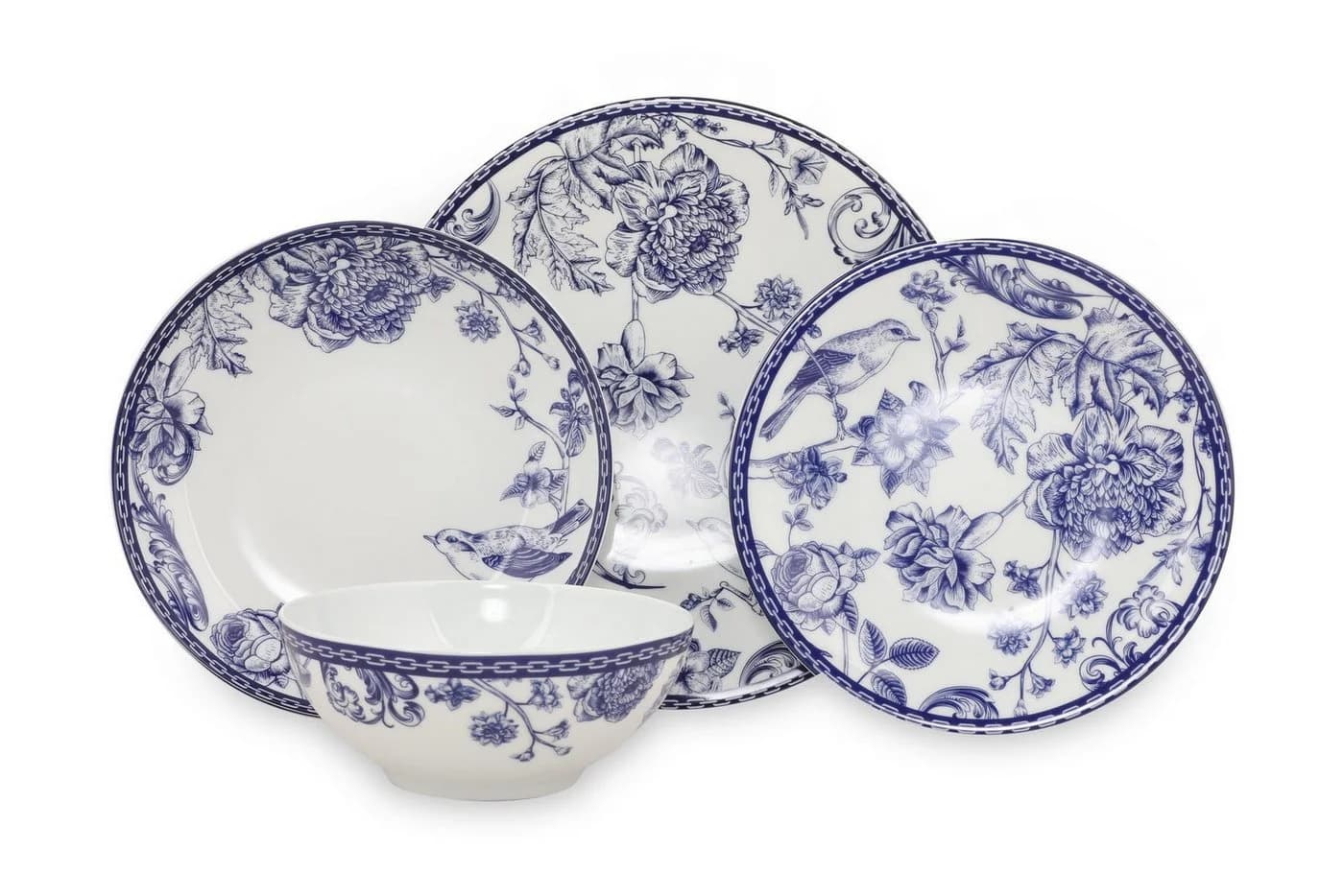 Hermia Concept Geschirr-Set Kütahya Porselen 24-tlg. Blau/Weiß - Bild 2