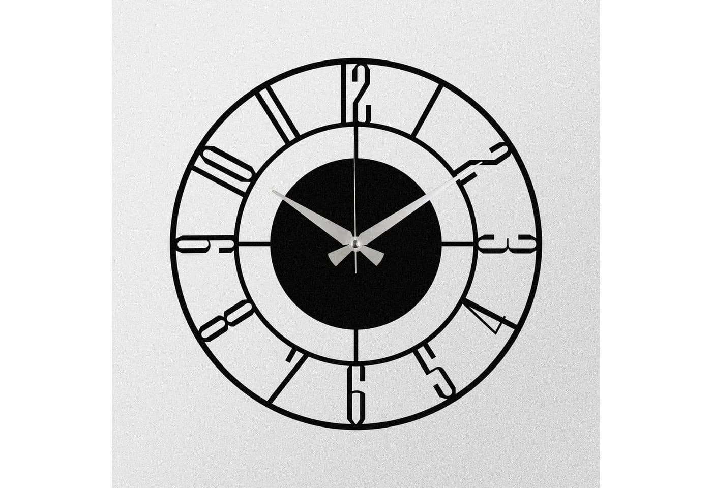 Wallity Wanduhr ENZ1411 Schwarz Metall 48x48 cm - Bild 4