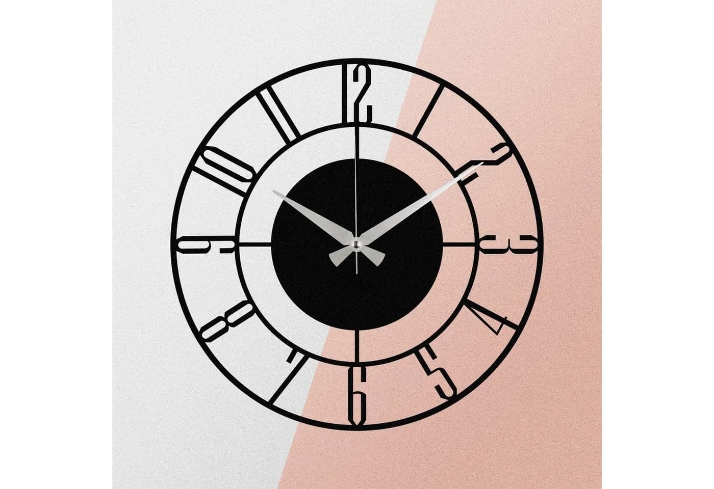 Wallity Wanduhr ENZ1411 Schwarz Metall 48x48 cm - Bild 5