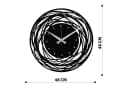 Wallity Wanduhr 100% Metall 48 x 48 cm Bild 2