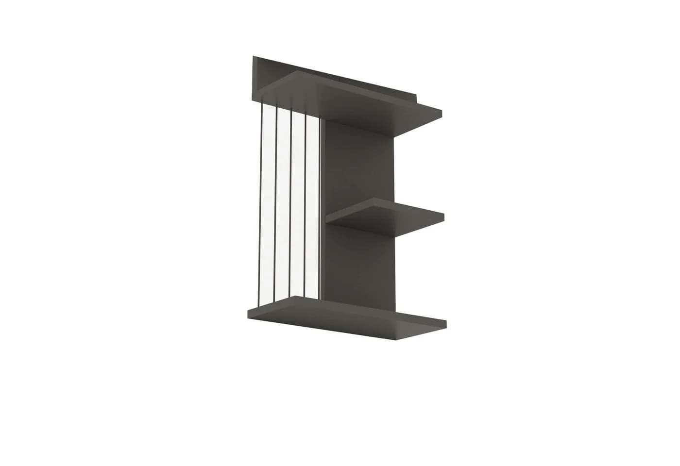 Skye Decor Wandregal 3 Ablage Anthrazit Industrial - Bild 3