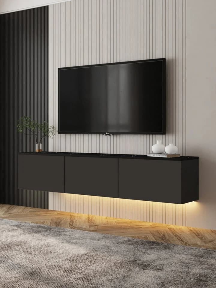 DEMA Home TV-Schrank Neon TV-Möbel mit LED - Bild 2