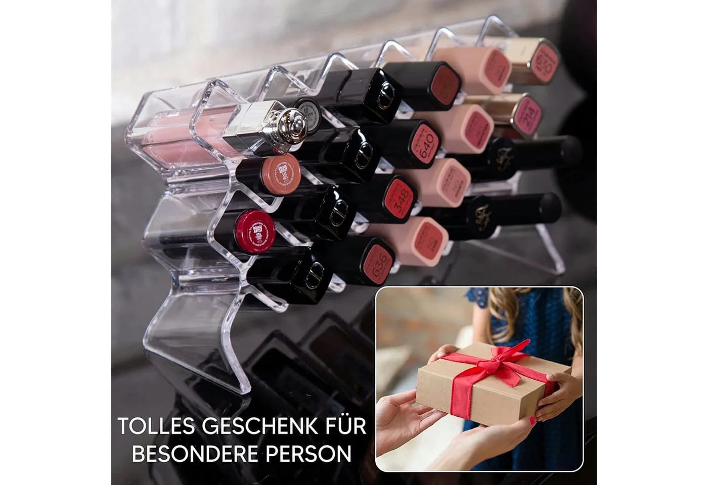 BOXUP Make-Up Organizer Salarot Lippenstift Organizer Acryl