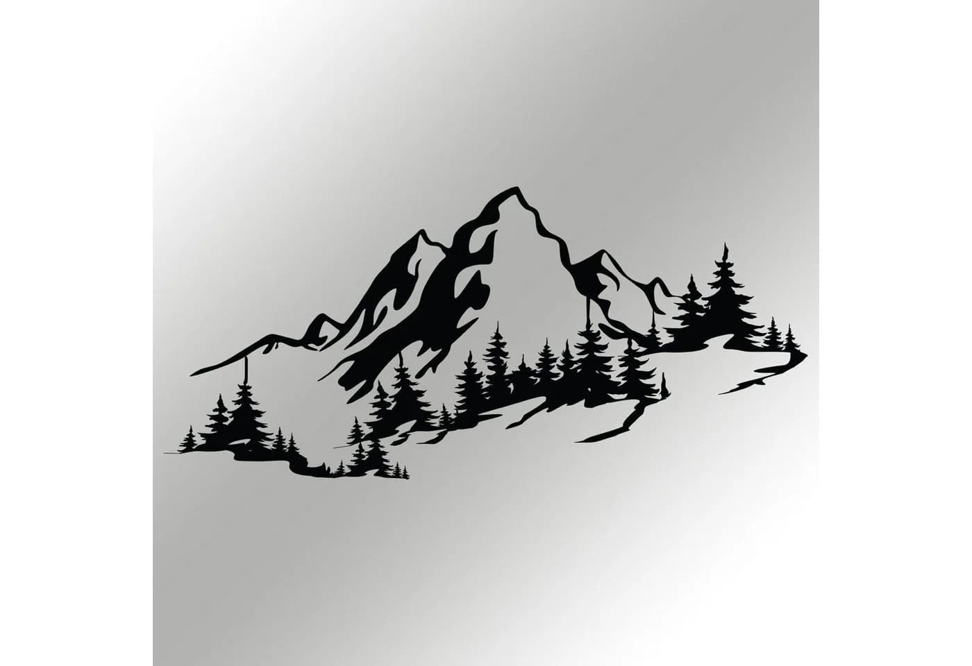 Wallity Wanddekoobjekt Natur Schwarz Metall - Bild 2
