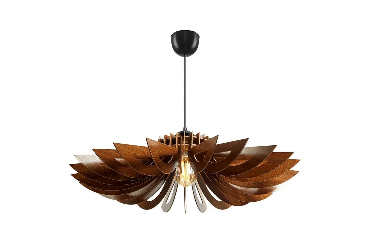 Opviq Kronleuchter Gänseblümchen Design Walnuss MDF - Bild 2