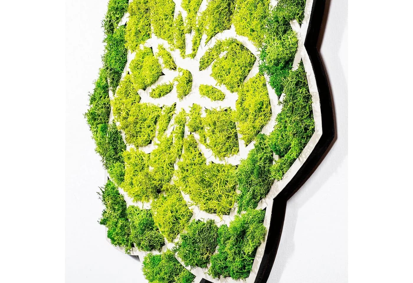 Wallity Wanddekoobjekt 100% MDF MOSS Grün/Weiss