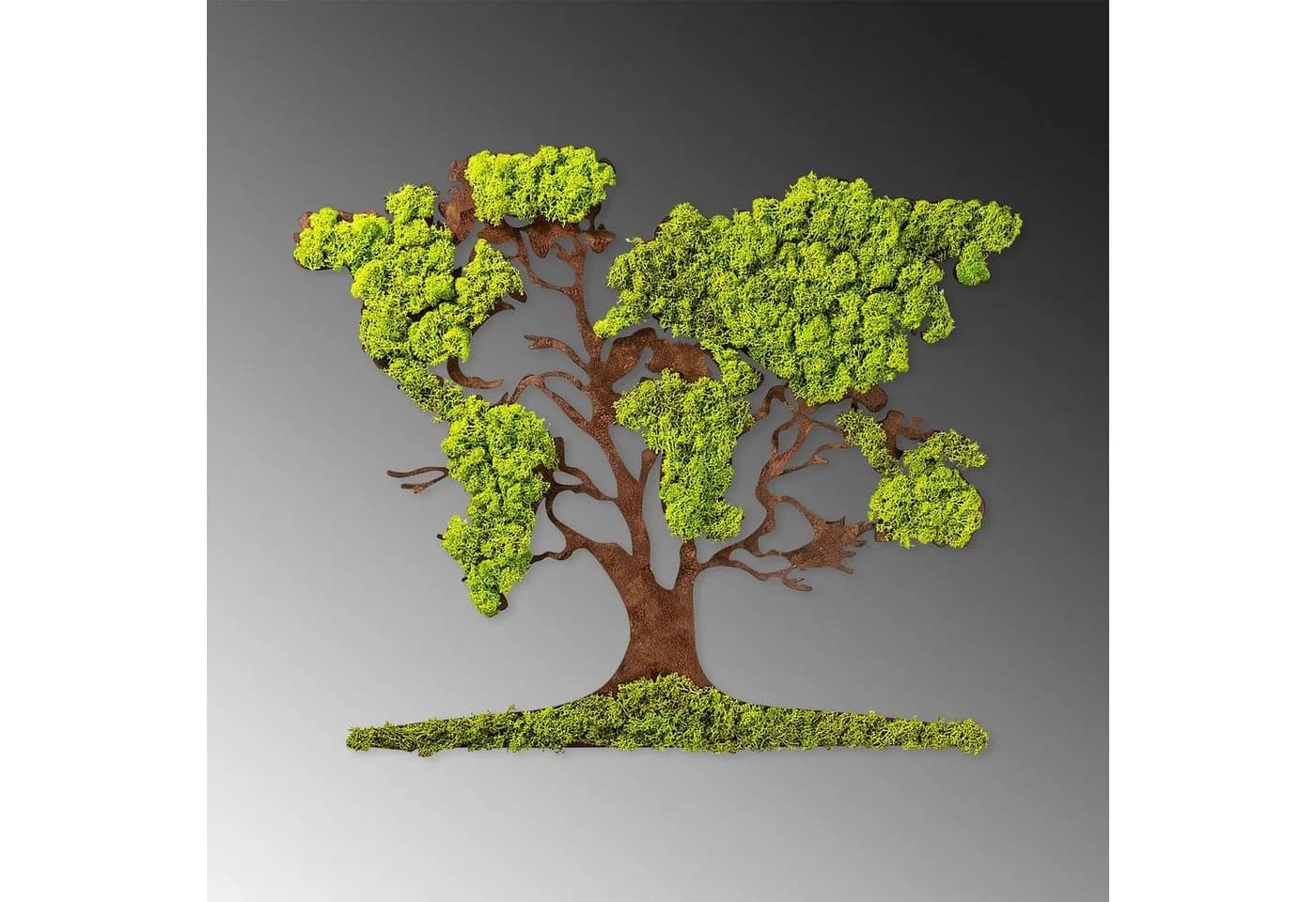 Wallity Wanddekoobjekt 100% MDF MOSS Grün Braun - Bild 4