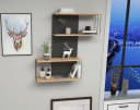 Skye Decor Wandregal Anthrazit und Eiche Bild 1